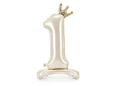 gallery_FB126S-1-079J_01_S Samostojeći folijski balon broj 1, light cream, 84 cm
