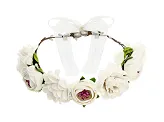Cvjetna kruna, white, 17 cm