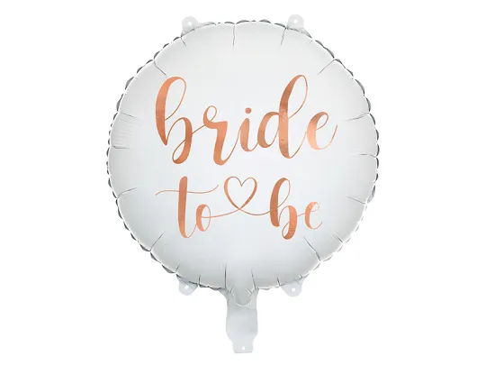 Folijski balon Bride to be, white, 45 cm