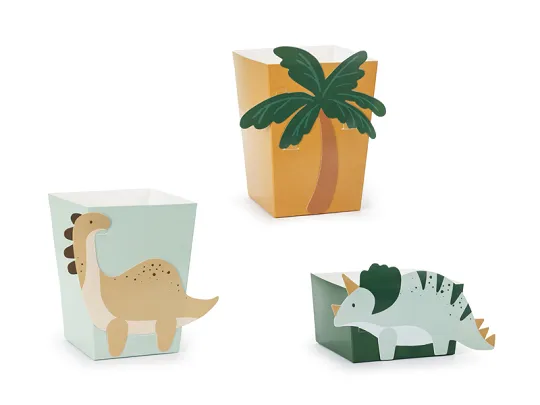 Kutija za grickalice dinosaur, 6 kom