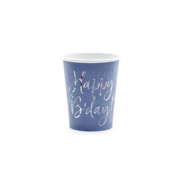 Papirnate čaše Happy B Day 220 ml 6 pcs